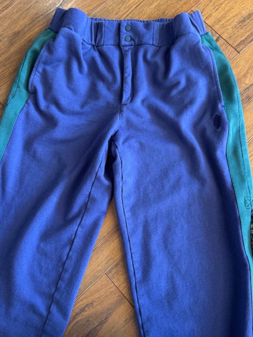 Free People Movement Navy Floral Side Panel Joggers Large - Picture 4 of 14